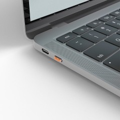 "High-Quality Lindy Port Blocker Key Grey Orange - Secure Your Devices Efficiently | Model 40428"